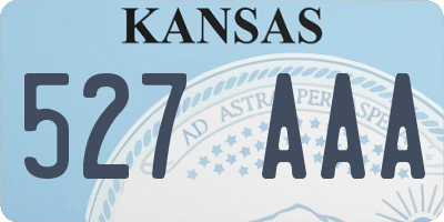 KS license plate 527AAA