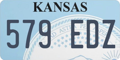 KS license plate 579EDZ
