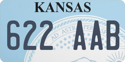KS license plate 622AAB