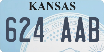 KS license plate 624AAB