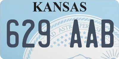 KS license plate 629AAB