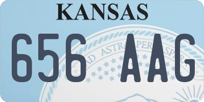 KS license plate 656AAG