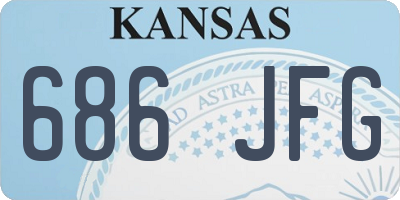 KS license plate 686JFG