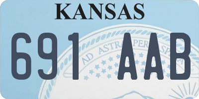 KS license plate 691AAB