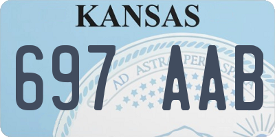 KS license plate 697AAB