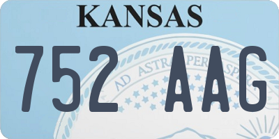 KS license plate 752AAG