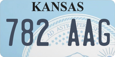 KS license plate 782AAG