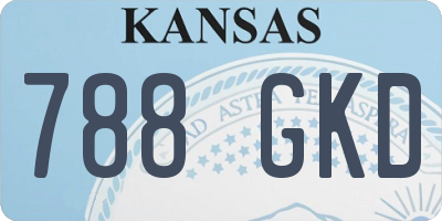 KS license plate 788GKD