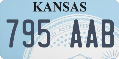 KS license plate 795AAB