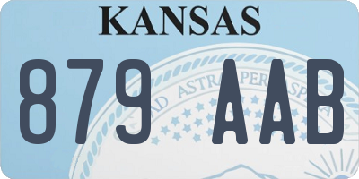KS license plate 879AAB