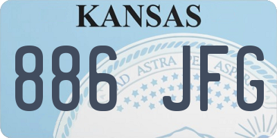 KS license plate 886JFG