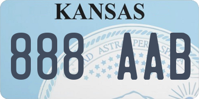 KS license plate 888AAB