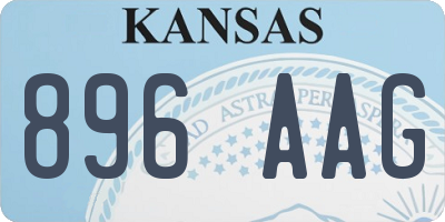KS license plate 896AAG
