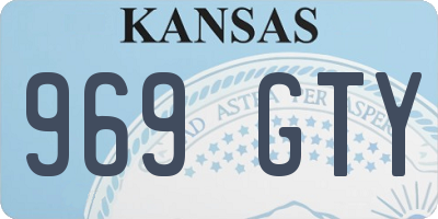 KS license plate 969GTY