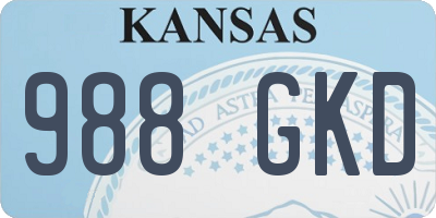 KS license plate 988GKD
