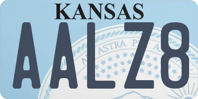 KS license plate AALZ8