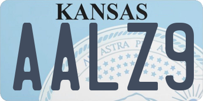 KS license plate AALZ9