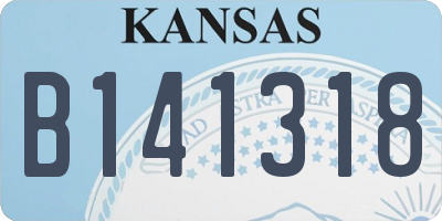 KS license plate B141318