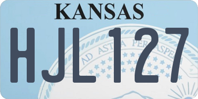 KS license plate HJL127