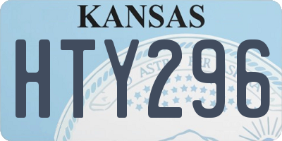 KS license plate HTY296