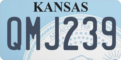 KS license plate QMJ239