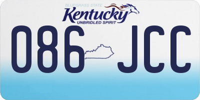 KY license plate 086JCC