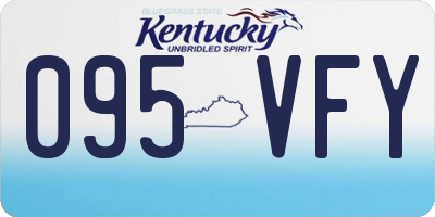 KY license plate 095VFY