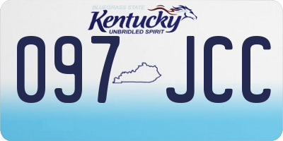 KY license plate 097JCC