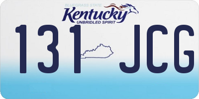 KY license plate 131JCG