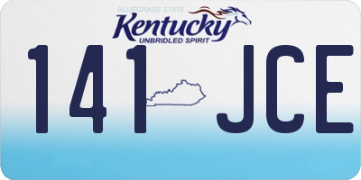 KY license plate 141JCE