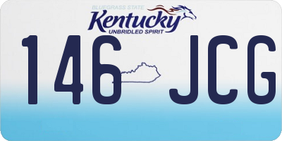 KY license plate 146JCG