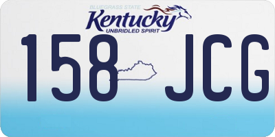 KY license plate 158JCG