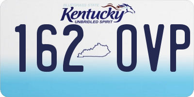 KY license plate 162OVP