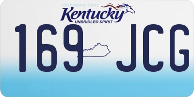 KY license plate 169JCG