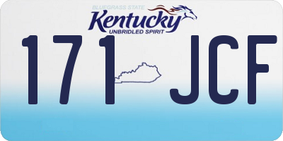 KY license plate 171JCF