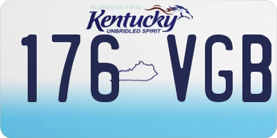 KY license plate 176VGB
