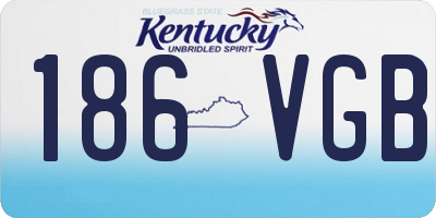 KY license plate 186VGB