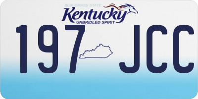 KY license plate 197JCC