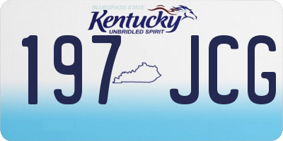 KY license plate 197JCG