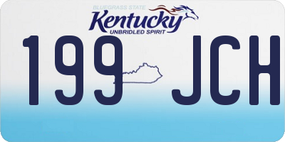 KY license plate 199JCH