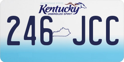 KY license plate 246JCC
