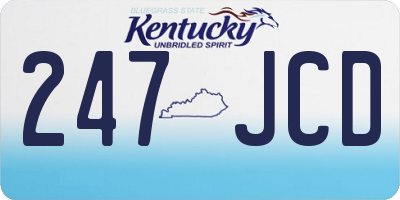 KY license plate 247JCD