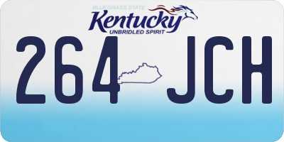 KY license plate 264JCH