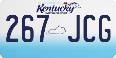 KY license plate 267JCG