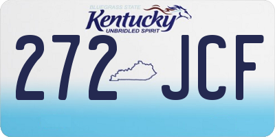 KY license plate 272JCF