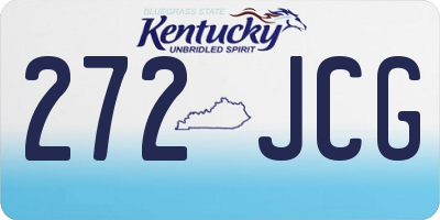 KY license plate 272JCG