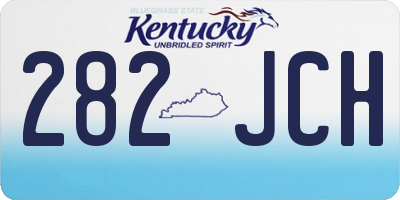 KY license plate 282JCH