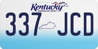 KY license plate 337JCD