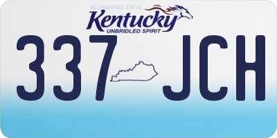KY license plate 337JCH