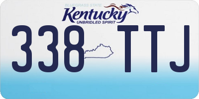 KY license plate 338TTJ